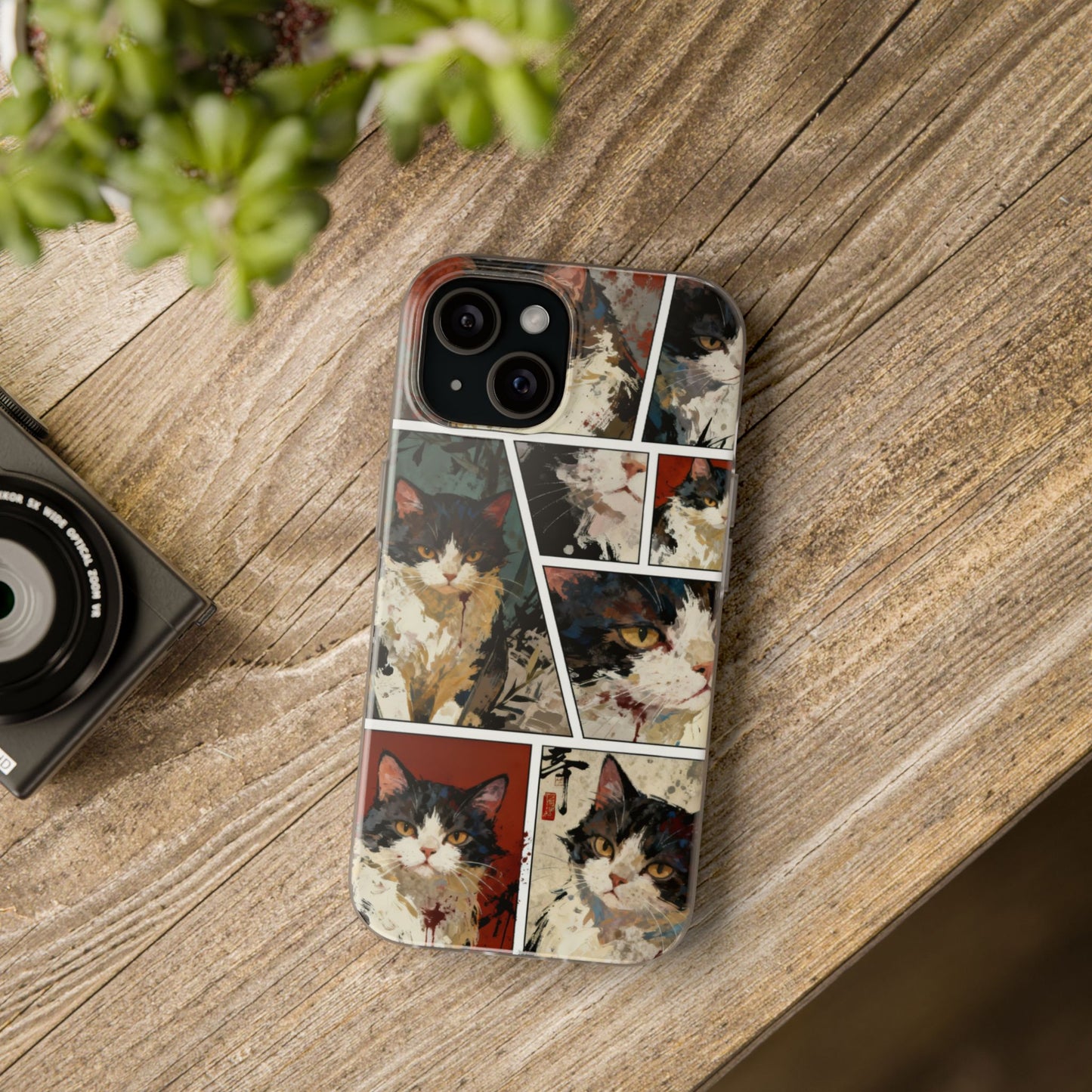 Artistic Cat Portrait Phone Case
