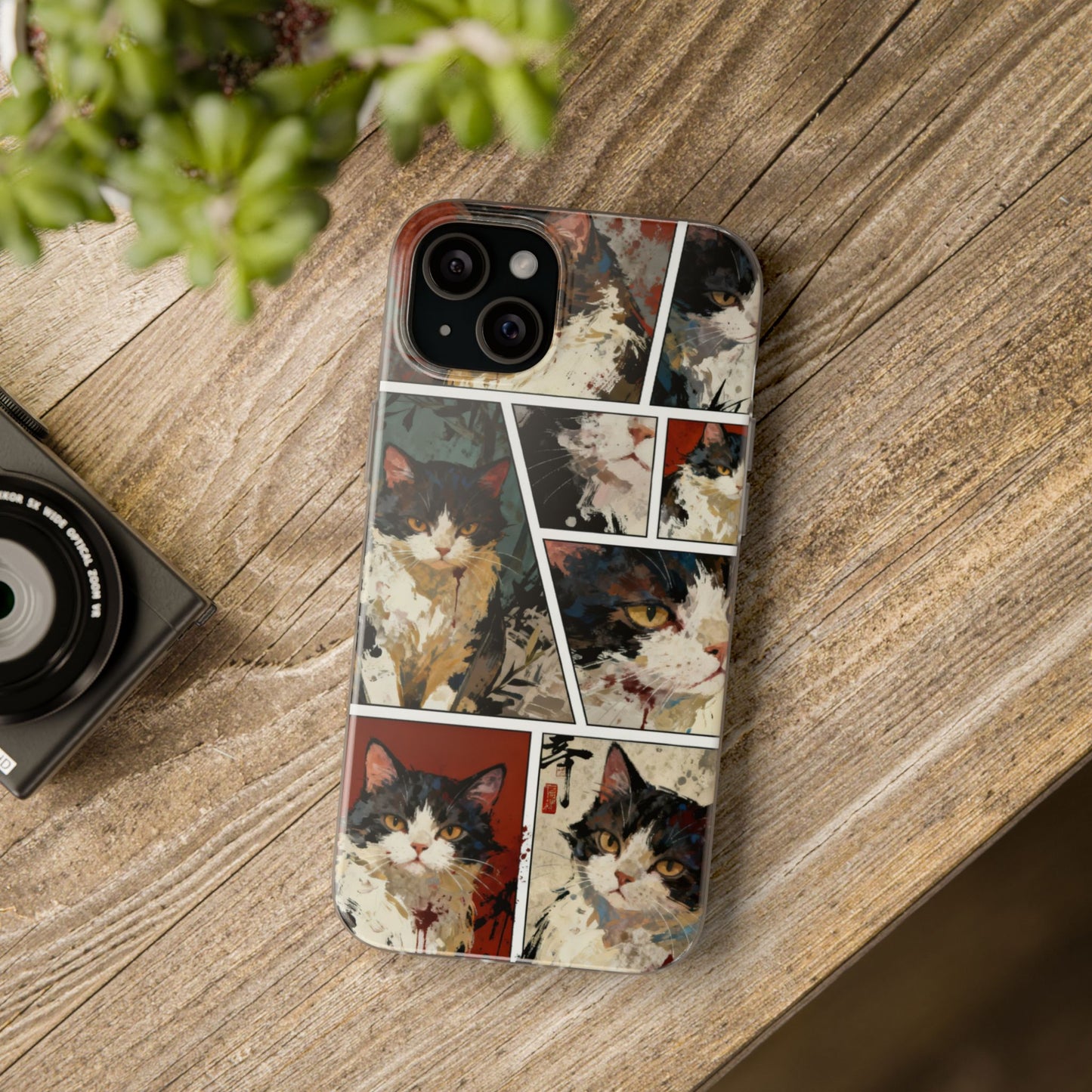 Artistic Cat Portrait Phone Case