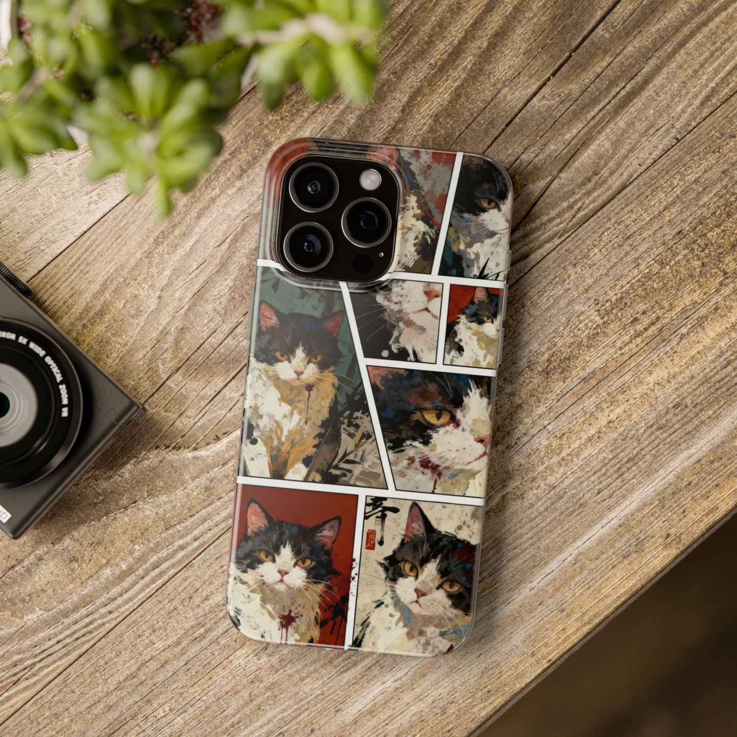 Artistic Cat Portrait Phone Case