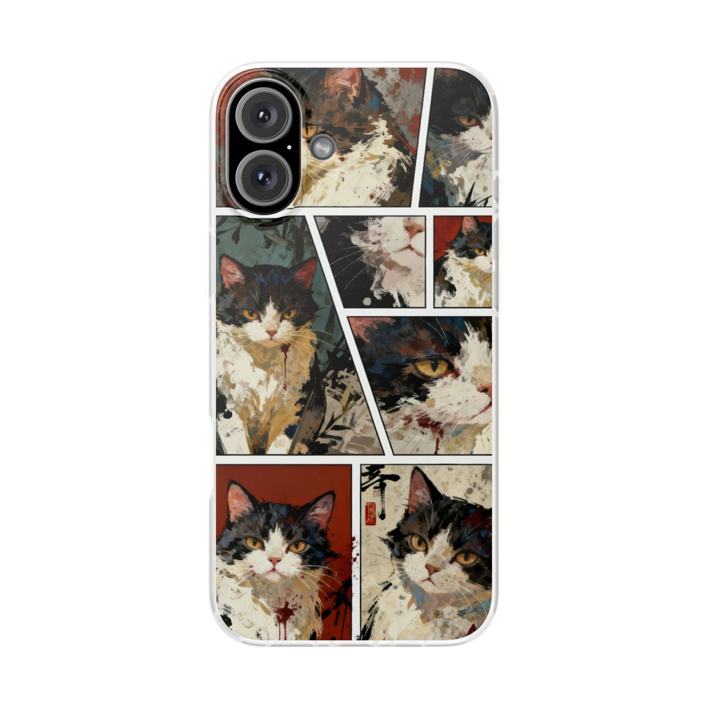 Artistic Cat Portrait Phone Case