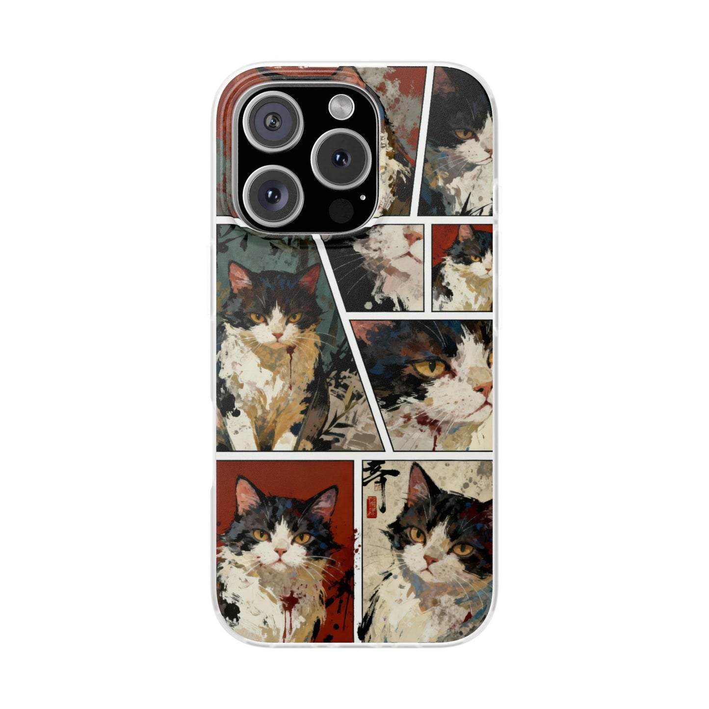 Artistic Cat Portrait Phone Case