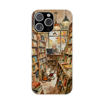 Cozy Library Cat Phone Case