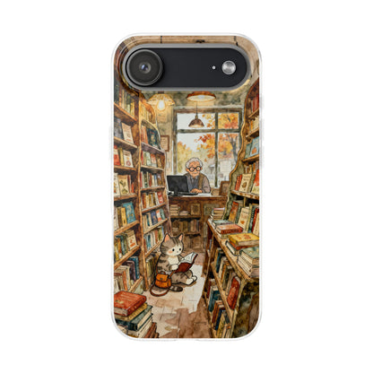 Cozy Library Cat Phone Case