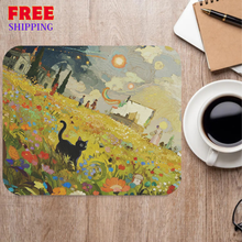 Enchanting Meadow Cat Mouse Pad