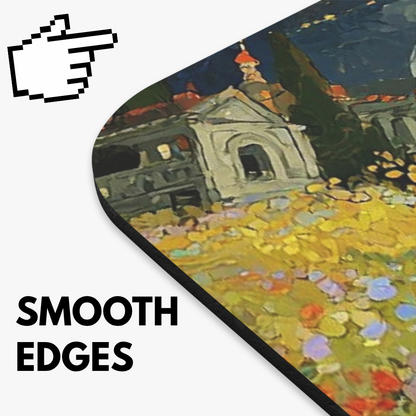 Enchanting Meadow Cat Mouse Pad