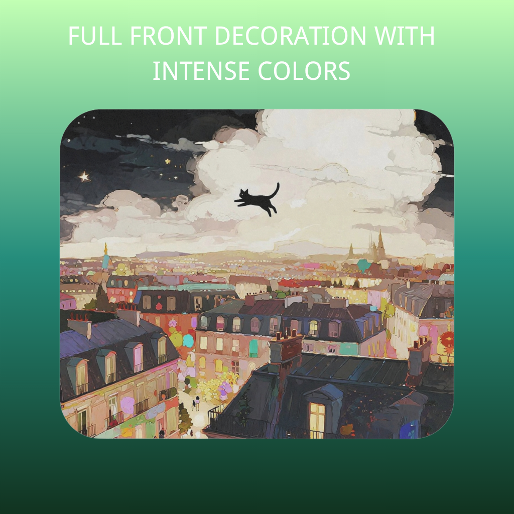 Midnight City Cat Mouse Pad