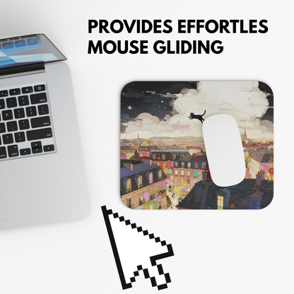 Midnight City Cat Mouse Pad