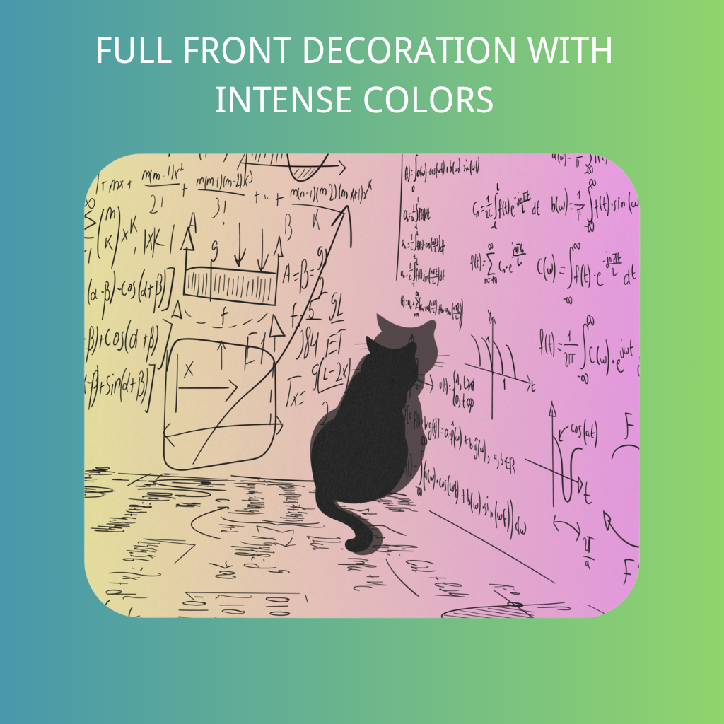 “Genius Cat Mouse Pad