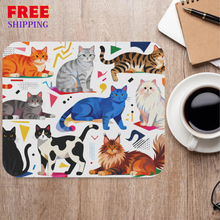 Colorful Cat Squad Mouse Pad