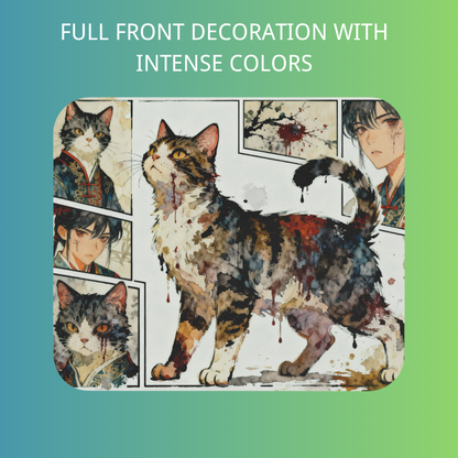 Mystic Warrior Cat Mouse Pad