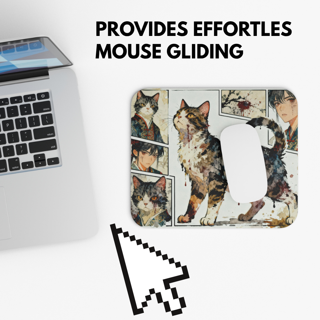 Mystic Warrior Cat Mouse Pad