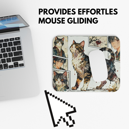 Mystic Warrior Cat Mouse Pad