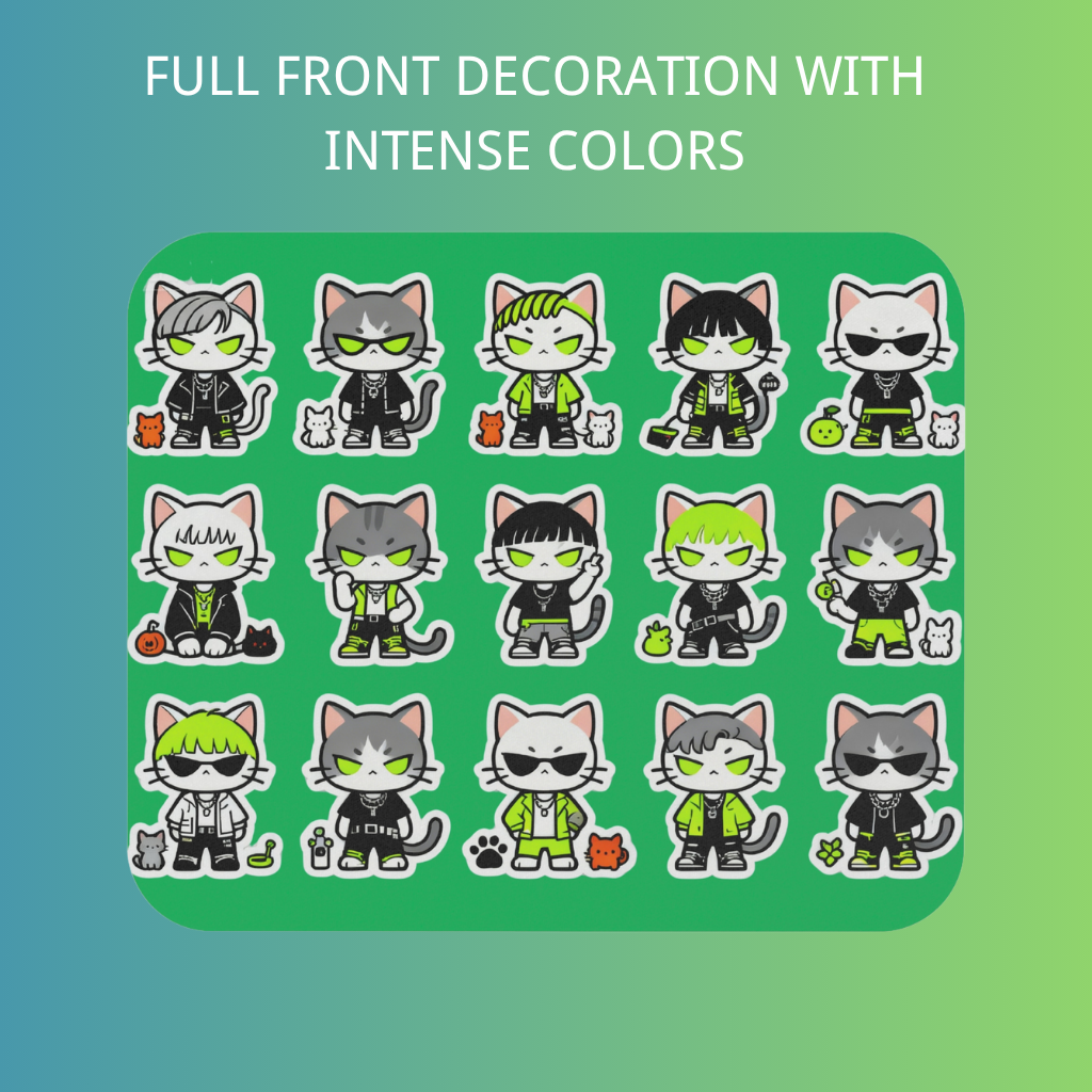 Cool Cat Gang Mouse Pad