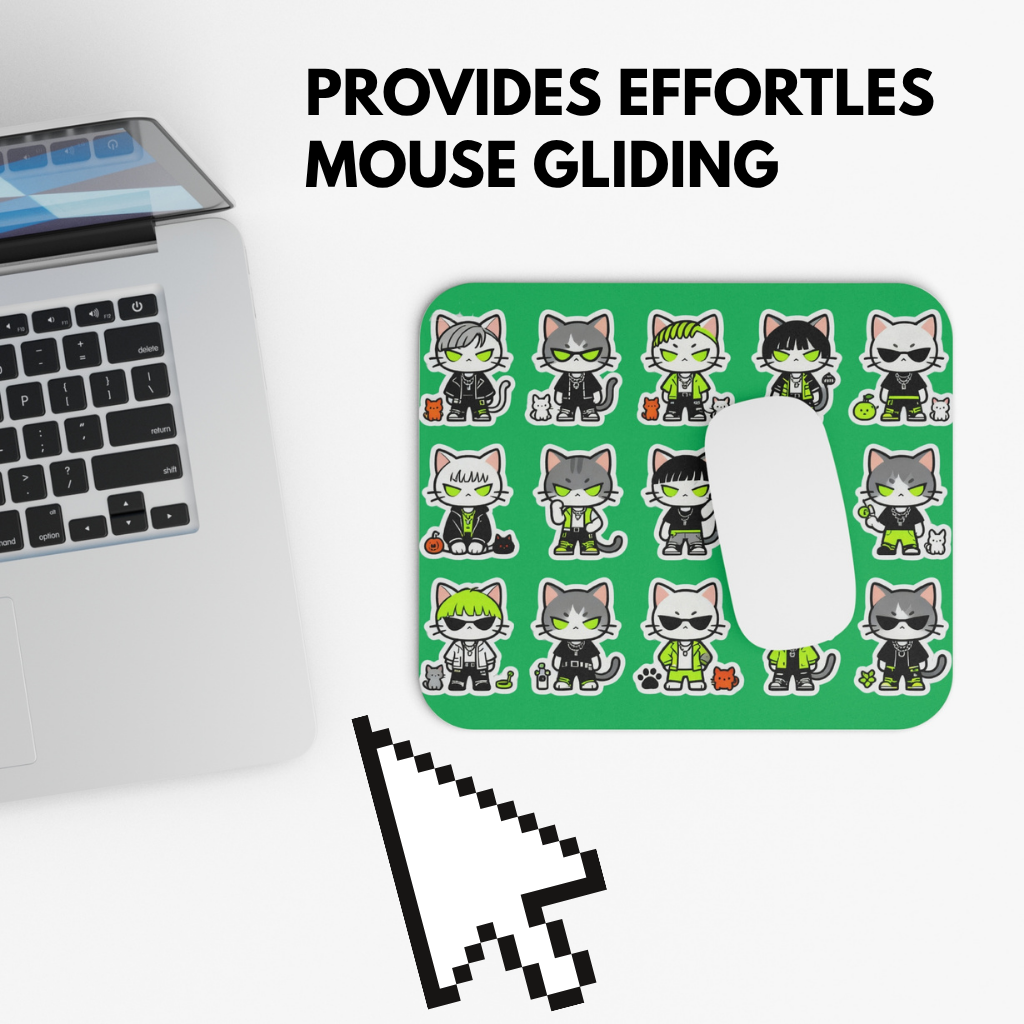 Cool Cat Gang Mouse Pad