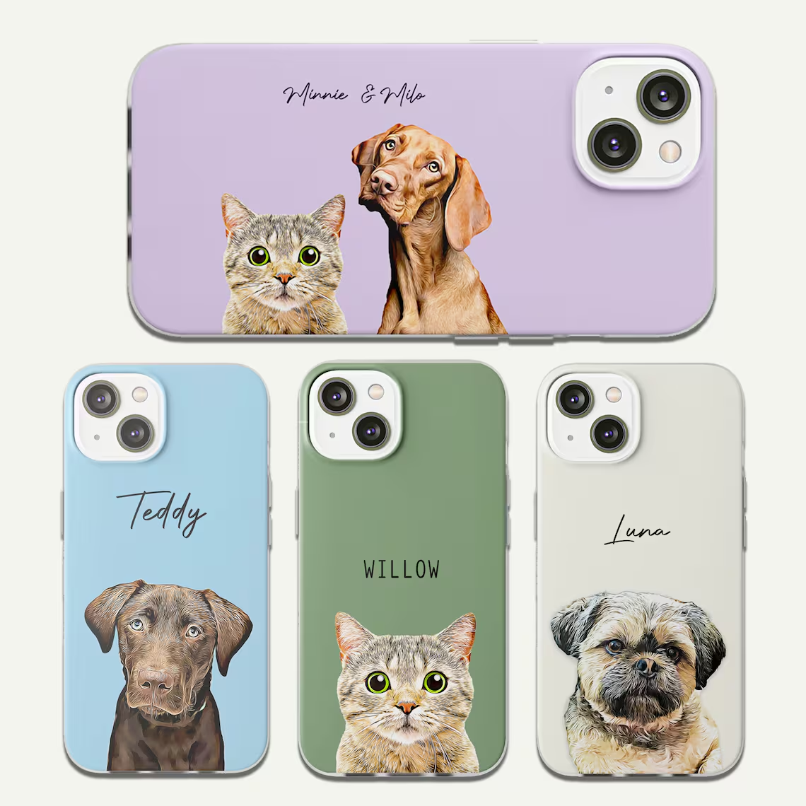 Minimalist custom matte phone case