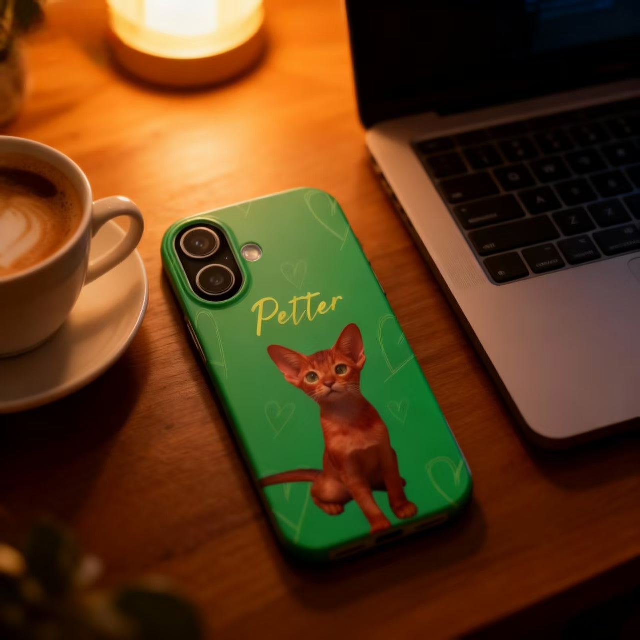 Minimalist custom matte phone case