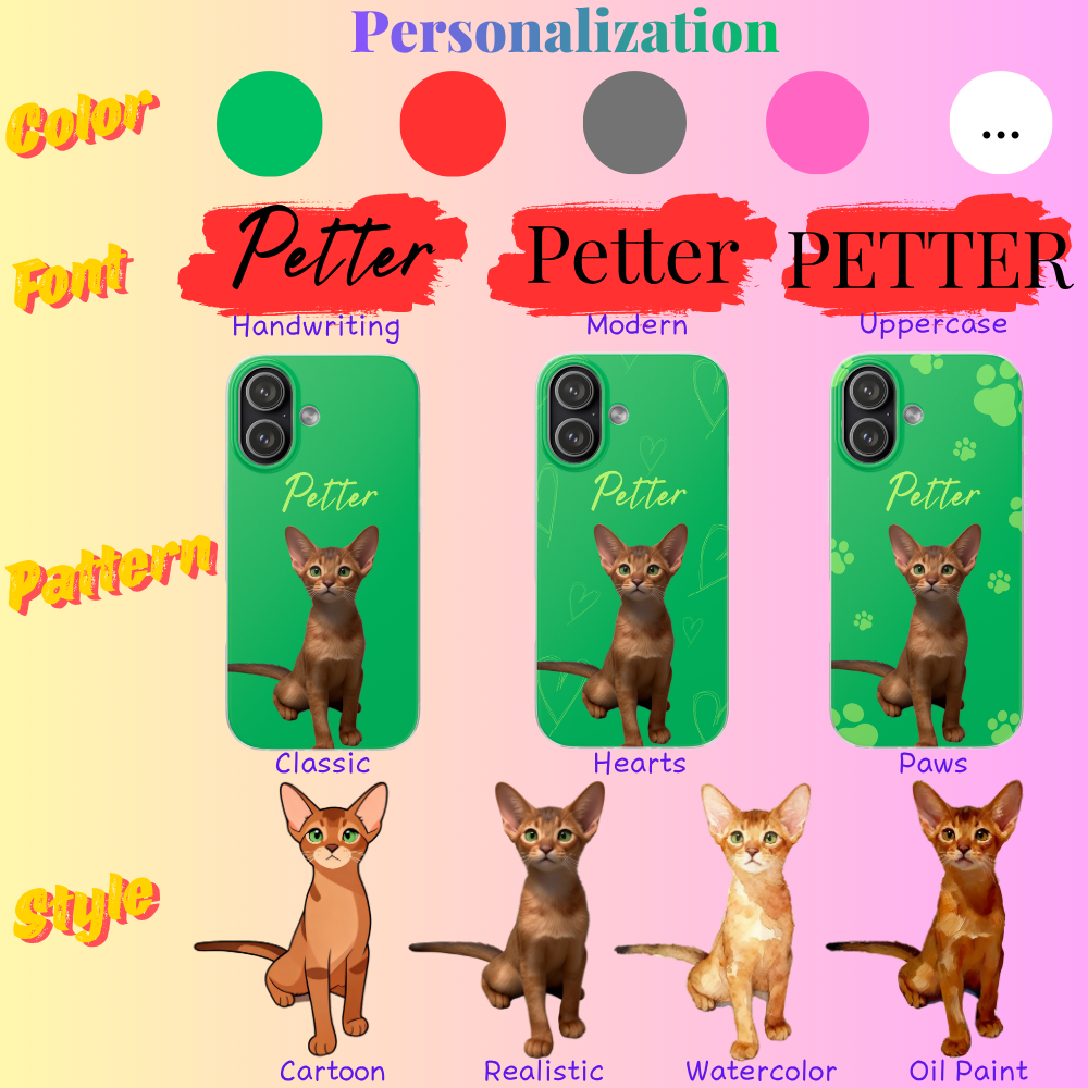 Minimalist custom matte phone case