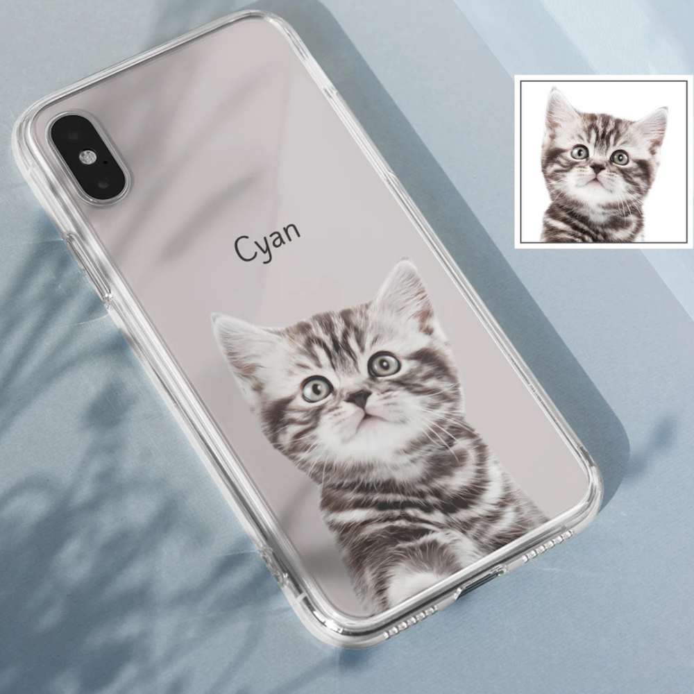 Minimalist Pet Custom Clear Phone Case