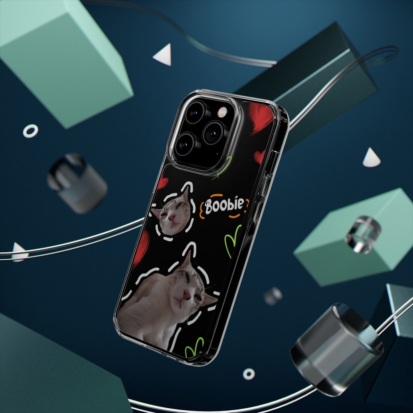 Minimalist Pet Custom Clear Phone Case