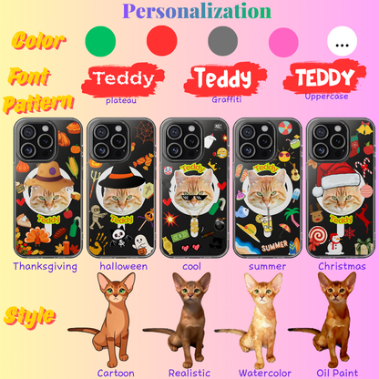 Pet face custom magnetic phone case