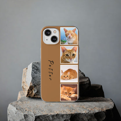 Pet-themed collage matte phone case