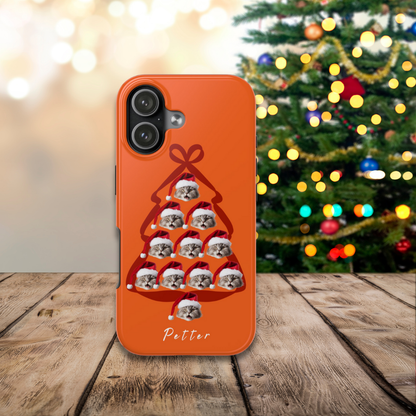 Christmas tree cat custom phone case