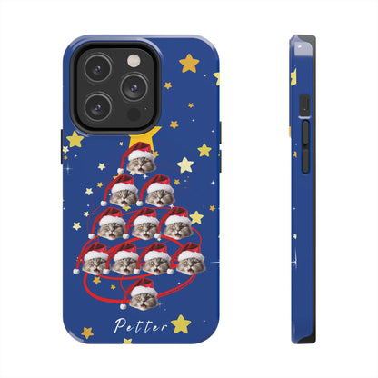 Christmas tree cat custom phone case