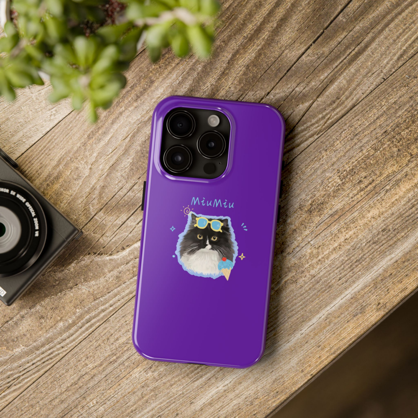 Custom Watercolor Cat Avatar Case