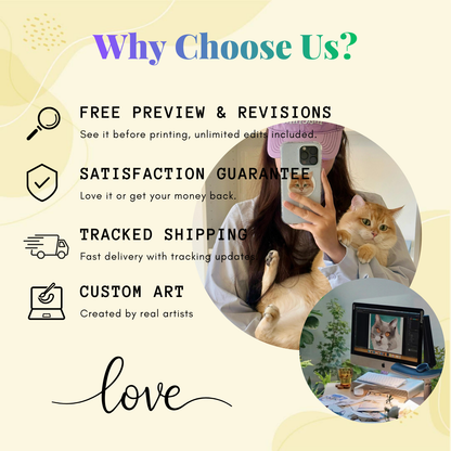 Custom fun abstract cat phone cases