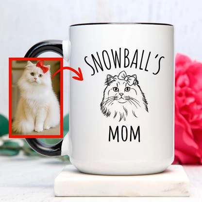 Minimalist Personalized Cat Mug