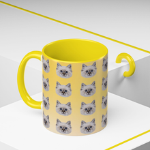 Gradient Color Cat Face Pattern Custom Mug