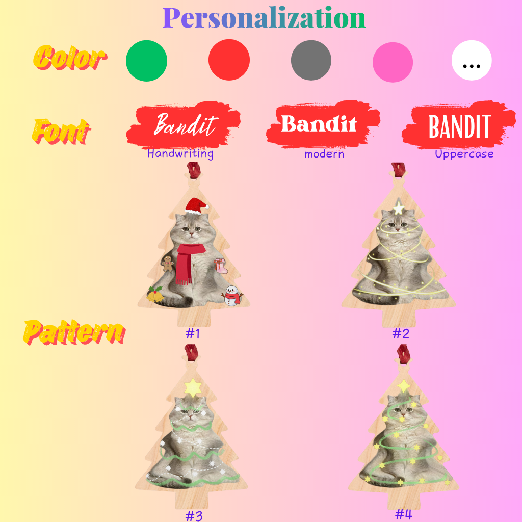 Custom Cat Ornament & Fridge Magnet