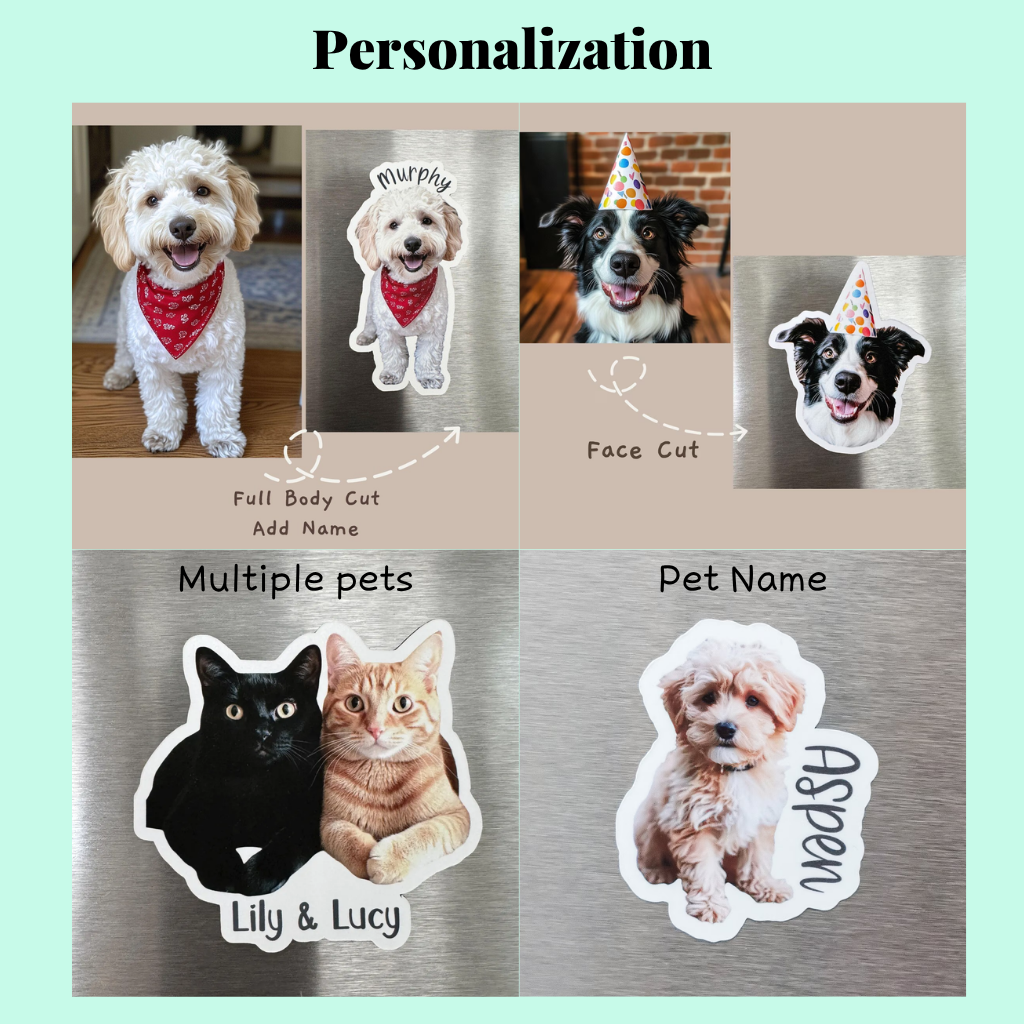 Custom Cat Die-Cut Magnet