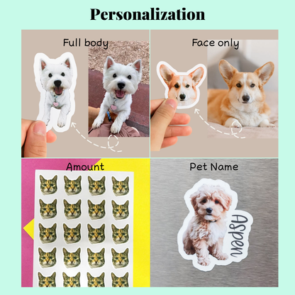 Custom Pet Sticker Sheets  | Waterproof