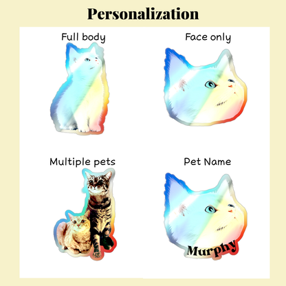 Custom Holographic Cat Sticker