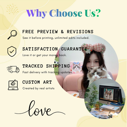 Custom Pet WaterColor Canvas