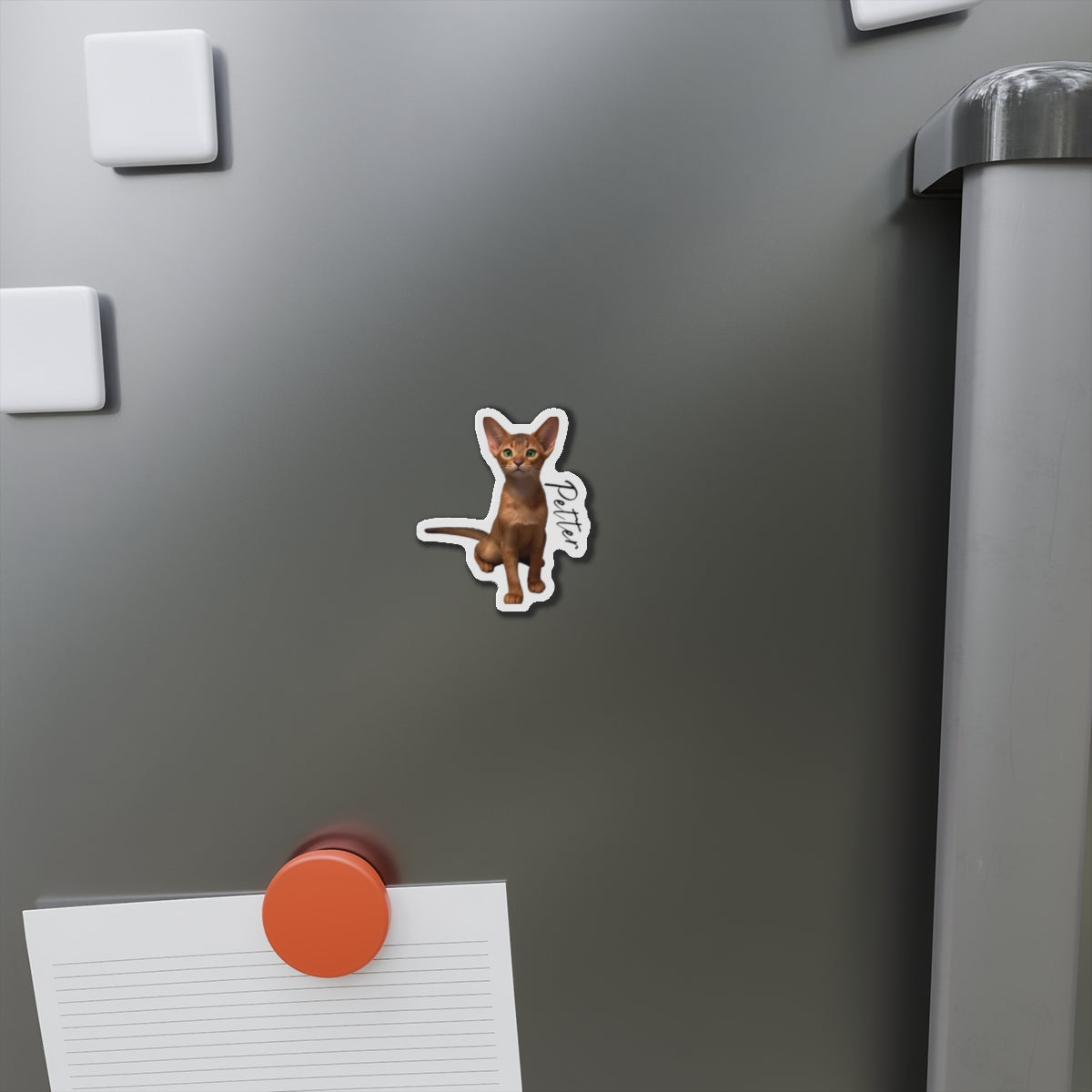 Custom Cat Die-Cut Magnet