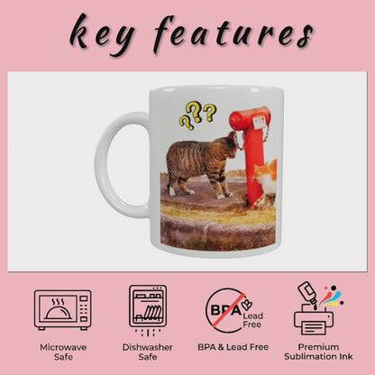 Curious Cat Mischief Mug