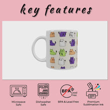 Colorful Ghost Cat Mug