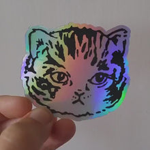 Custom Holographic Cat Sticker