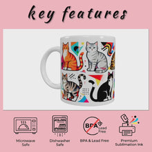 Colorful Cat Collage Mug